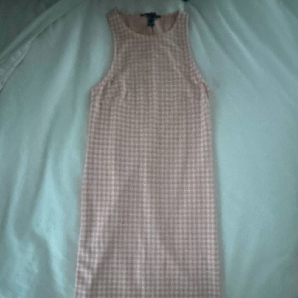 Forever 21 check tank dress